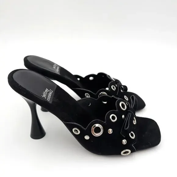 Jeffrey Campbell Odom Studded Slide Sandal Women's Black Size US5.5 EU36